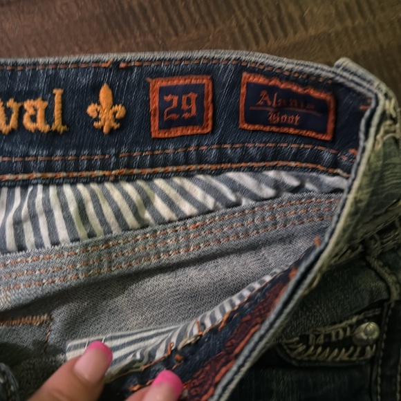 Rock Revival Jeans - Low Rise Alania Boot - Size 29 - Picture 2 of 9